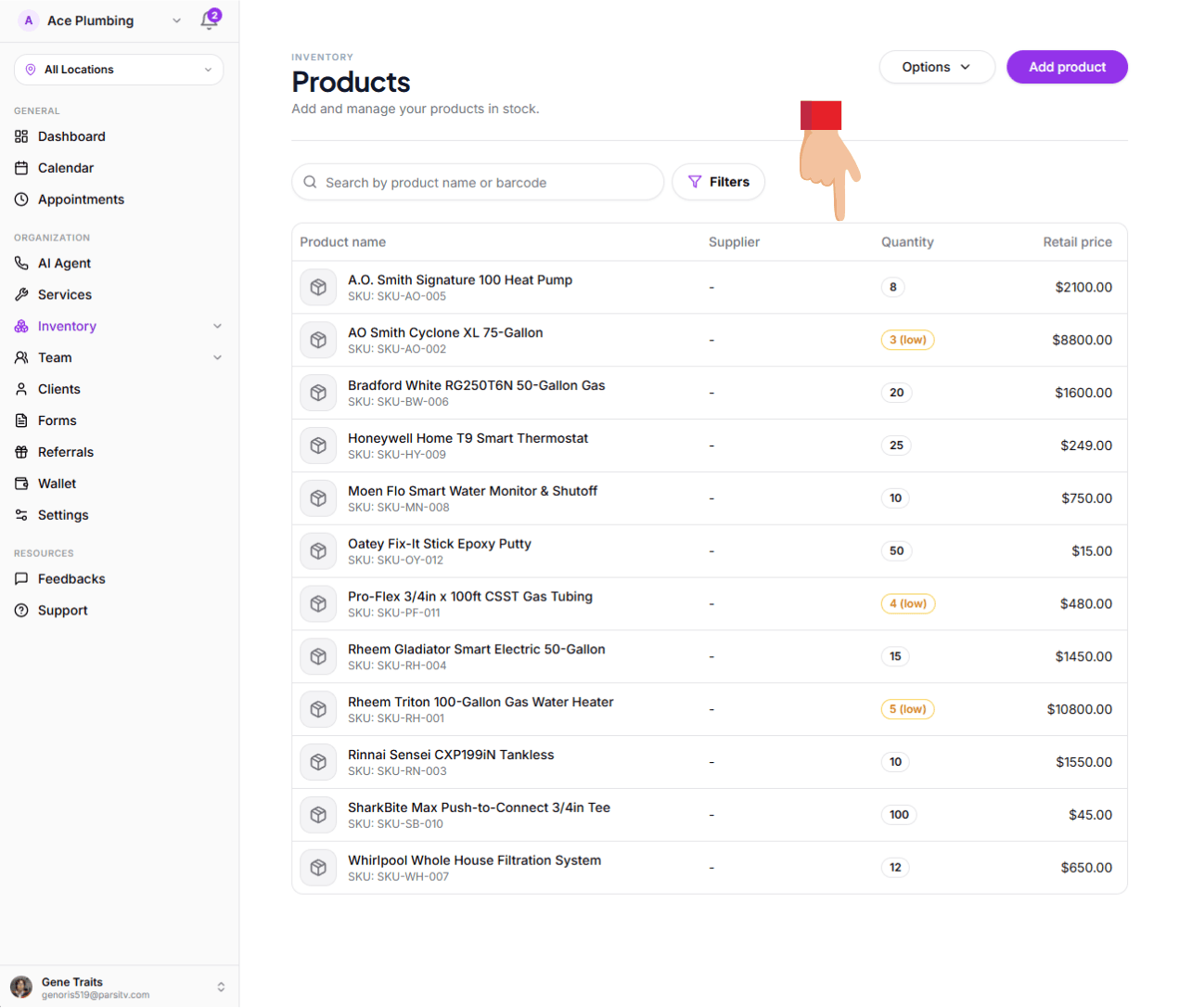 Review the import summary
